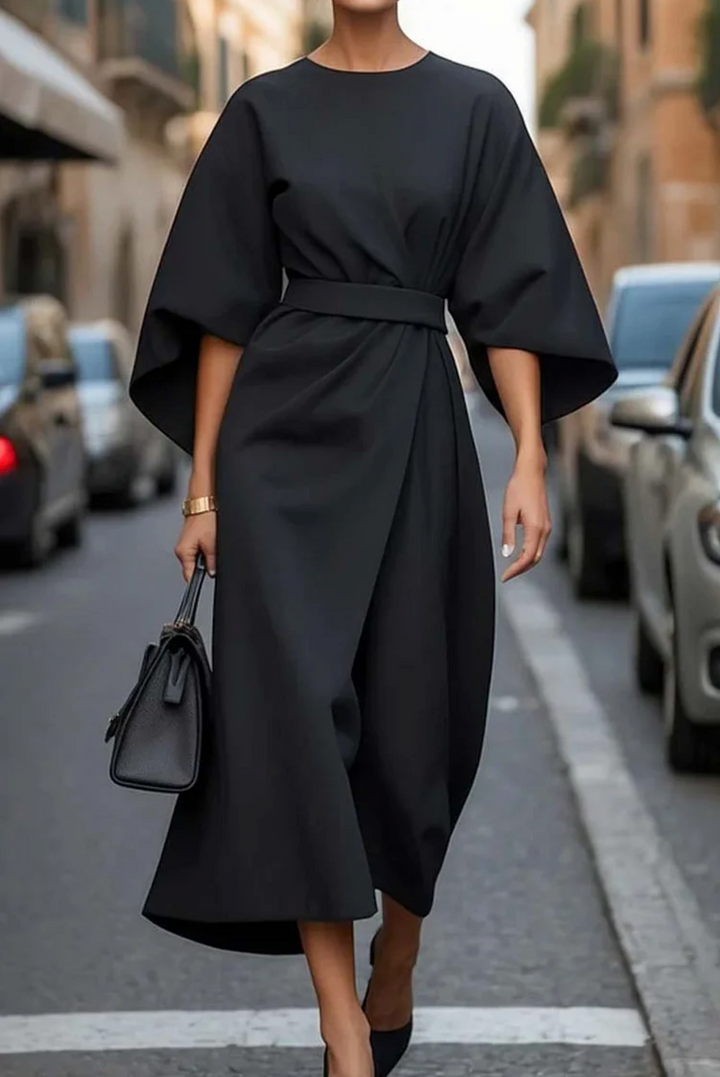 Matsliah™ | Robe élégante à manches bouffantes