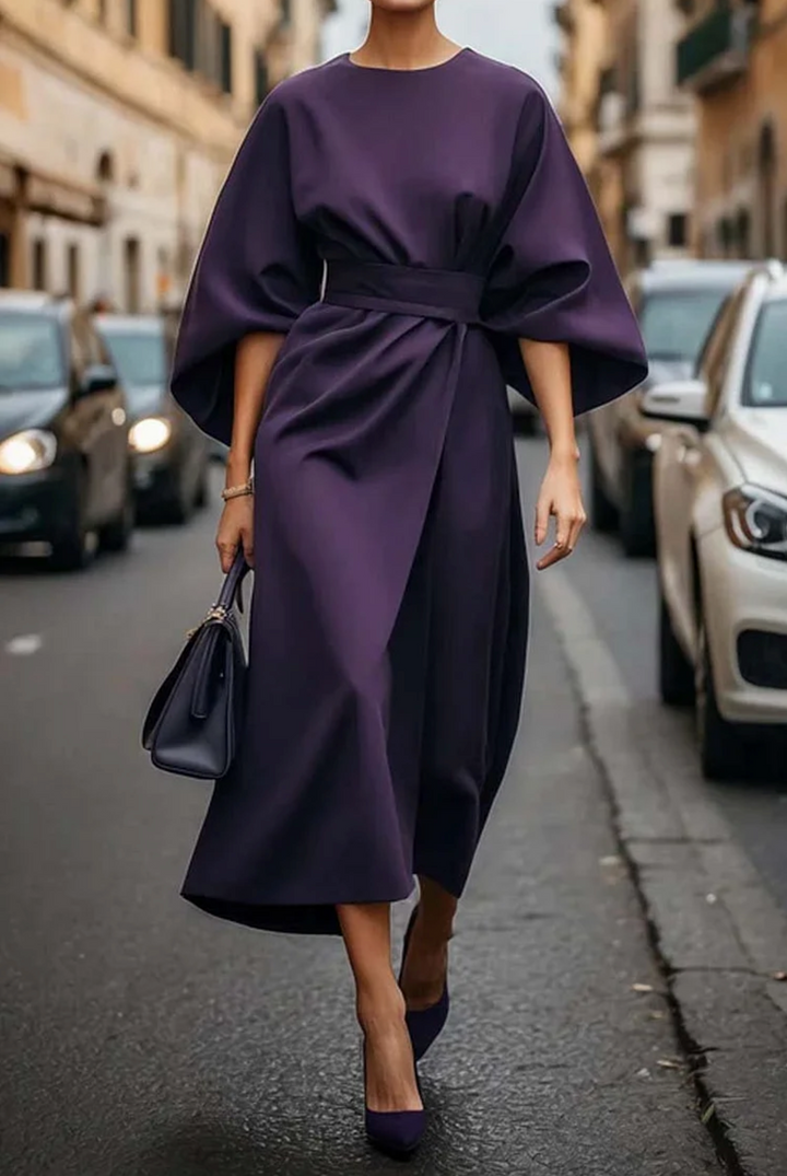 Maya™ | Robe élégante à manches lanternes