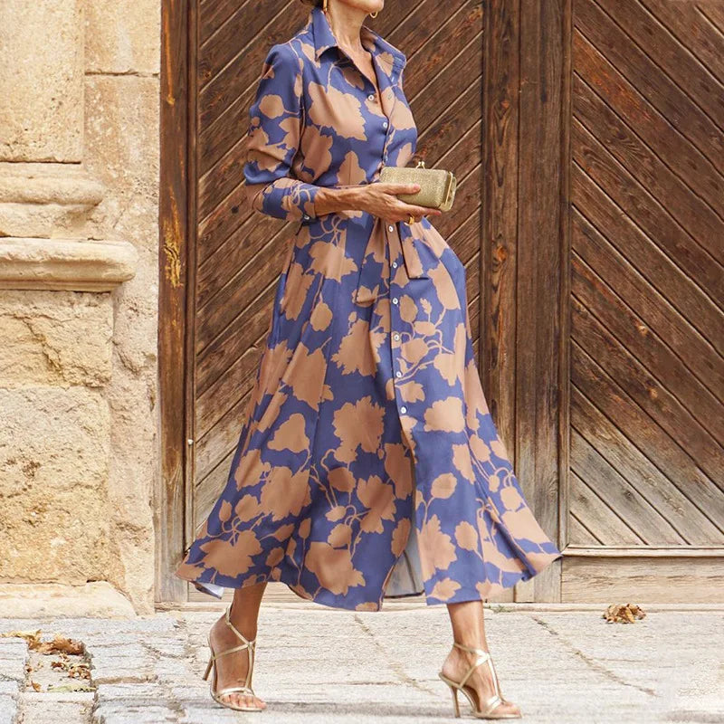 Lynn™ - Robe élégante à col en V pour femme