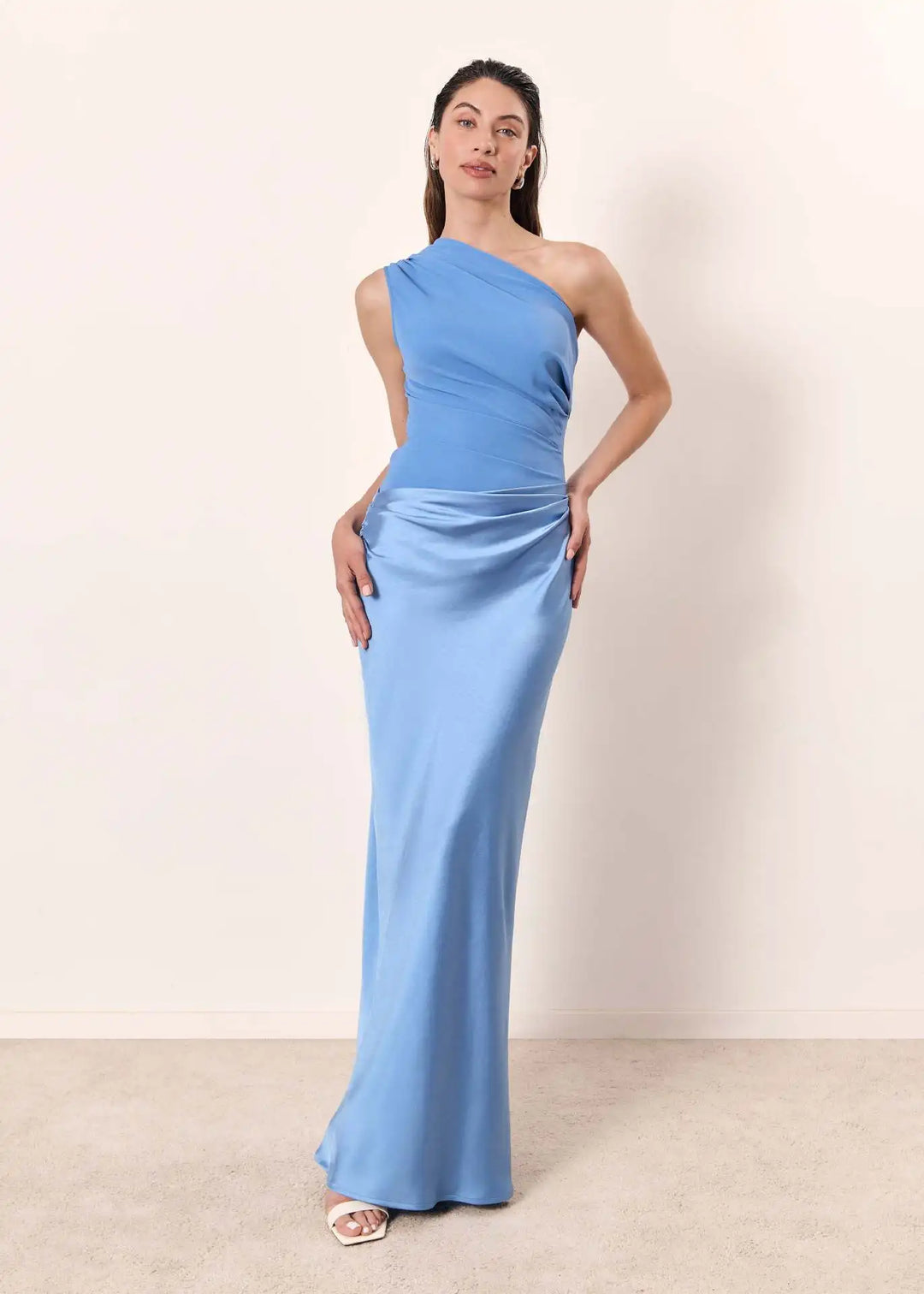 Robe longue de Wina en Satin