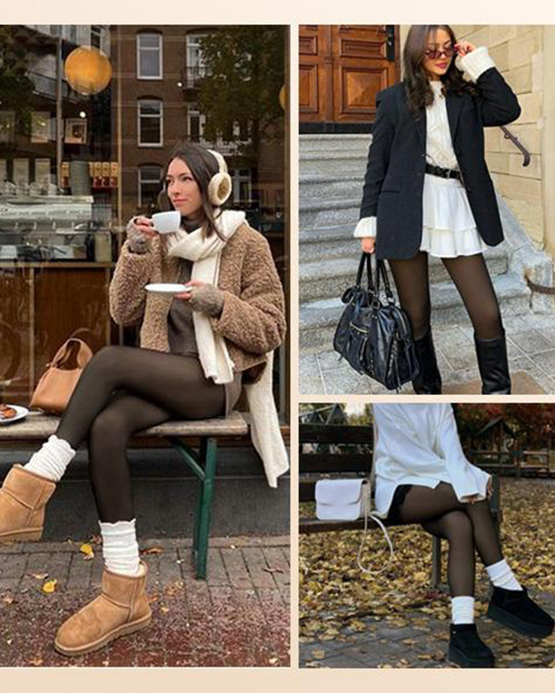 Florina – Collants translucides avec doublure polaire