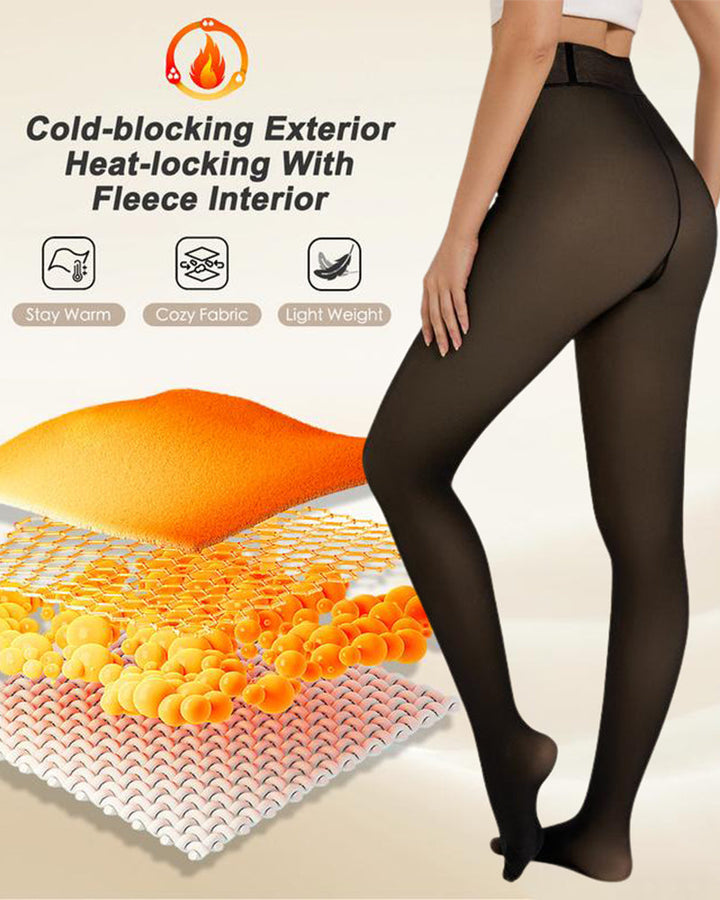 Florina – Collants translucides avec doublure polaire