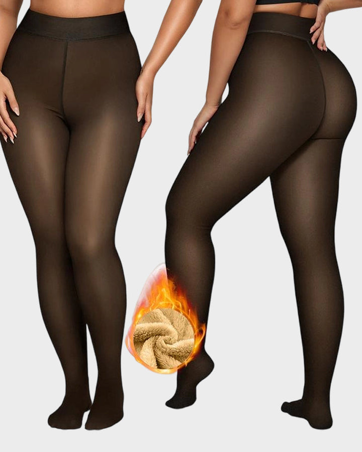 Florina – Collants translucides avec doublure polaire