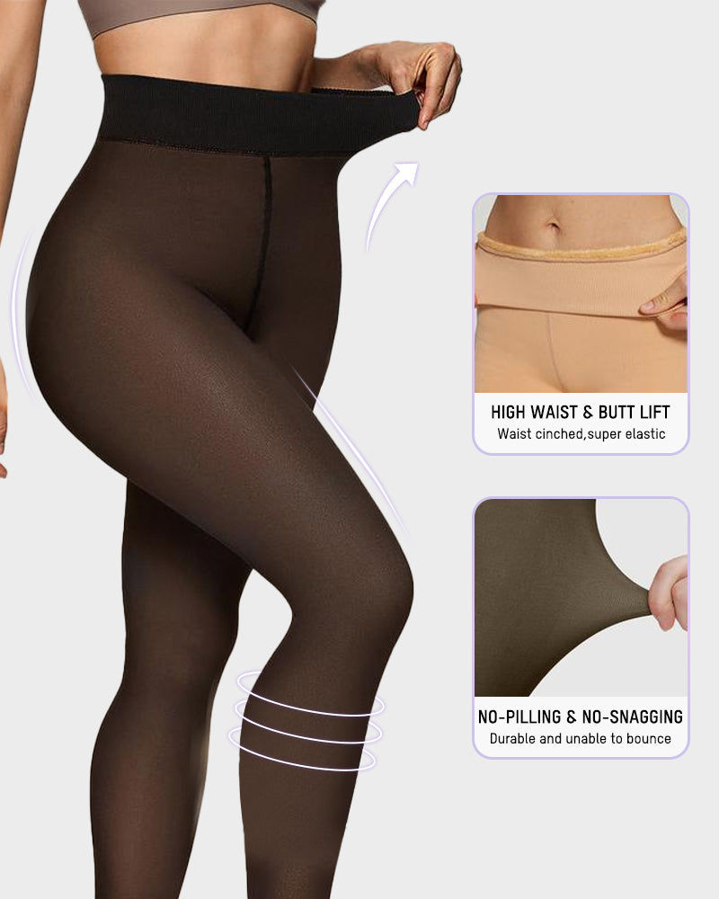Florina – Collants translucides avec doublure polaire