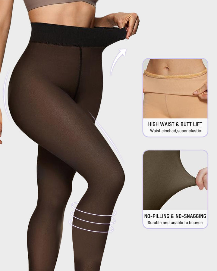 Florina – Collants translucides avec doublure polaire