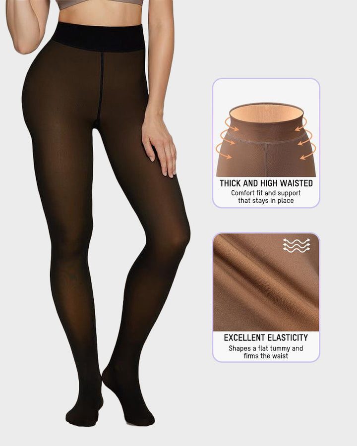 Florina – Collants translucides avec doublure polaire