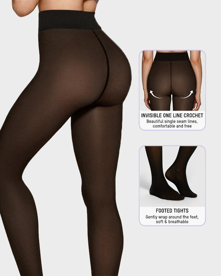 Florina – Collants translucides avec doublure polaire