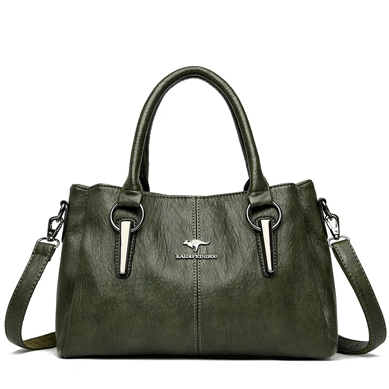Lena - Sac bandoulière en cuir souple