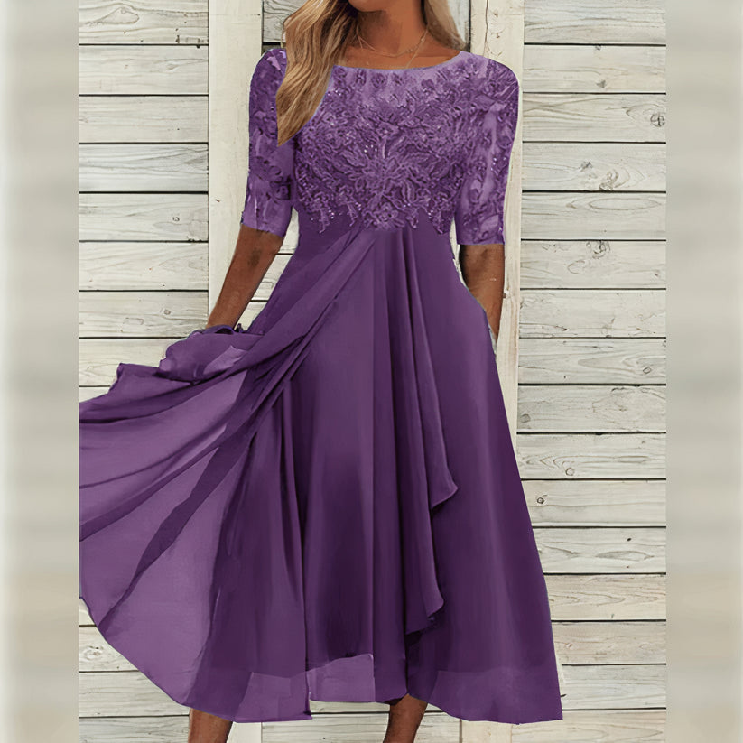 Puck™ - Robe midi élégante avec dentelle