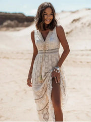 Cassandra | Robe Maxi Bohème Élégante