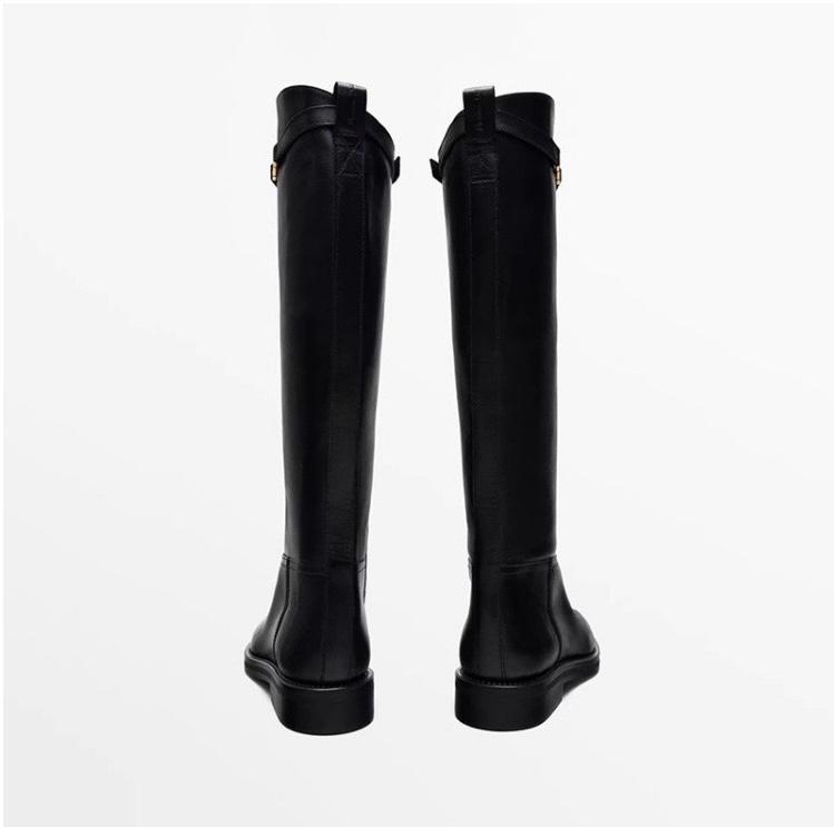 Żanetta – Boots en cuir avec une boucle subtile