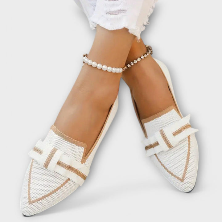 Anna - Chaussures plates pour femmes à motif nœud