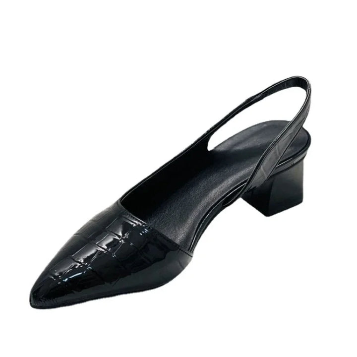 Barbara - Escarpins orthopédiques en cuir synthétique de la plus haute qualité