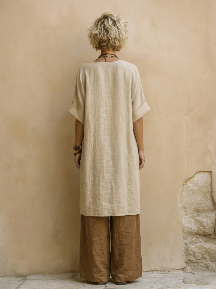 Suzanne | Ensemble d'été pantalon large Boho