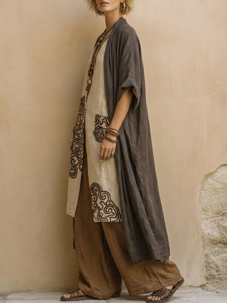 Suzanne | Ensemble d'été pantalon large Boho