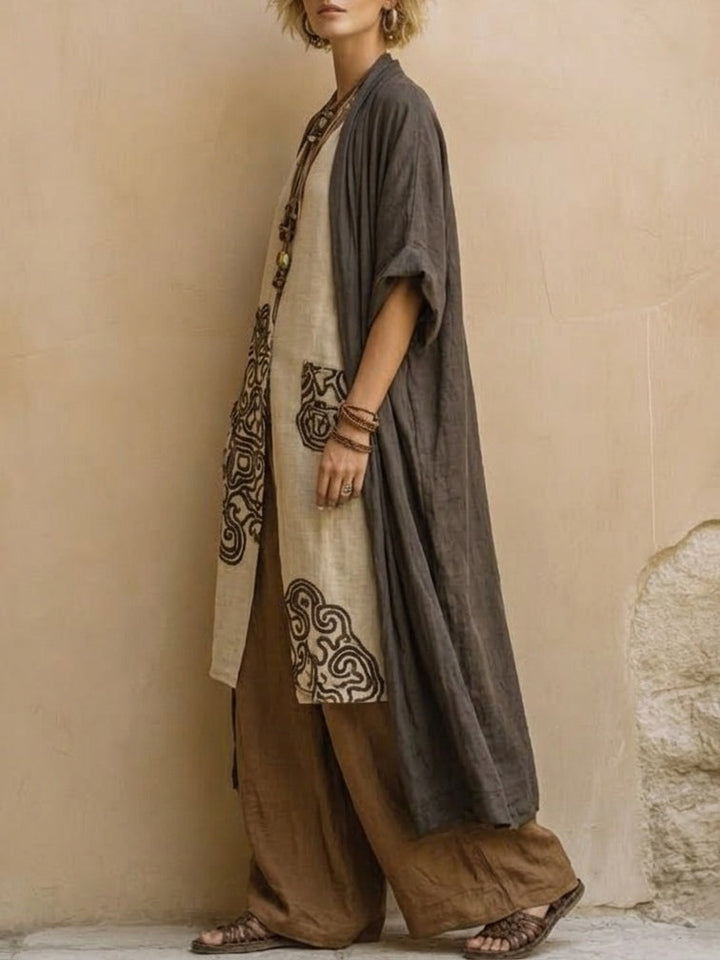 Suzanne | Ensemble d'été pantalon large Boho
