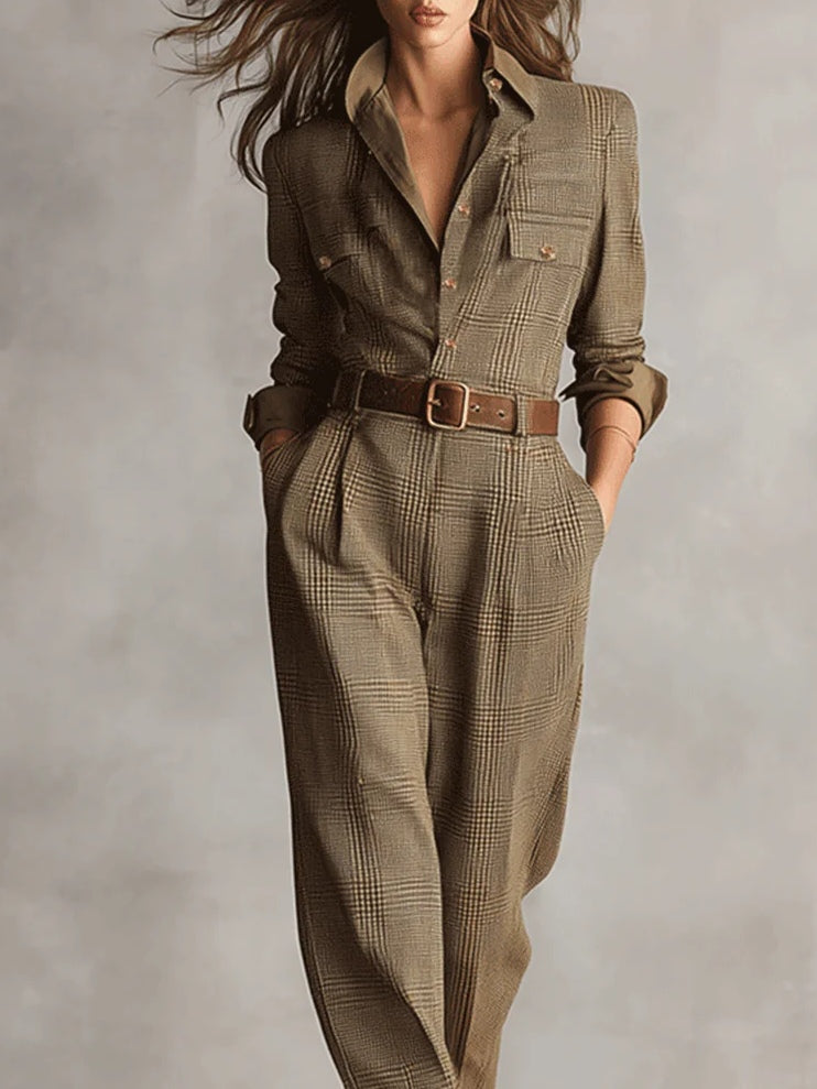 Mirabelle – combinaison femme avec tweed