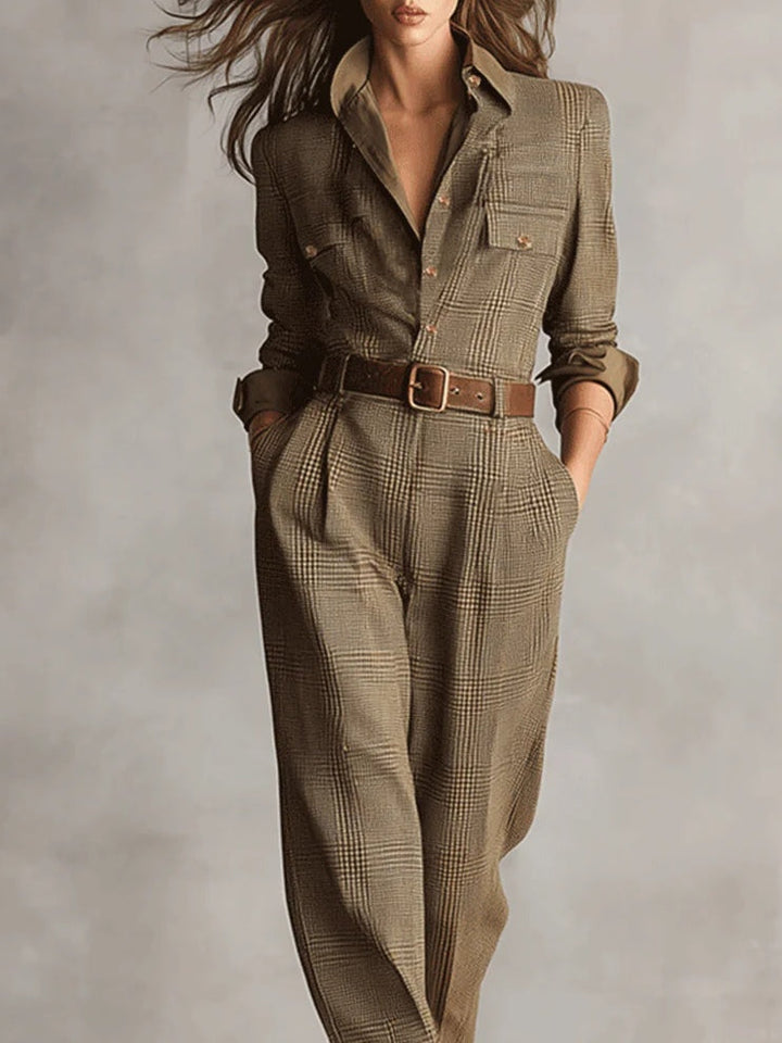 Mirabelle – combinaison femme avec tweed
