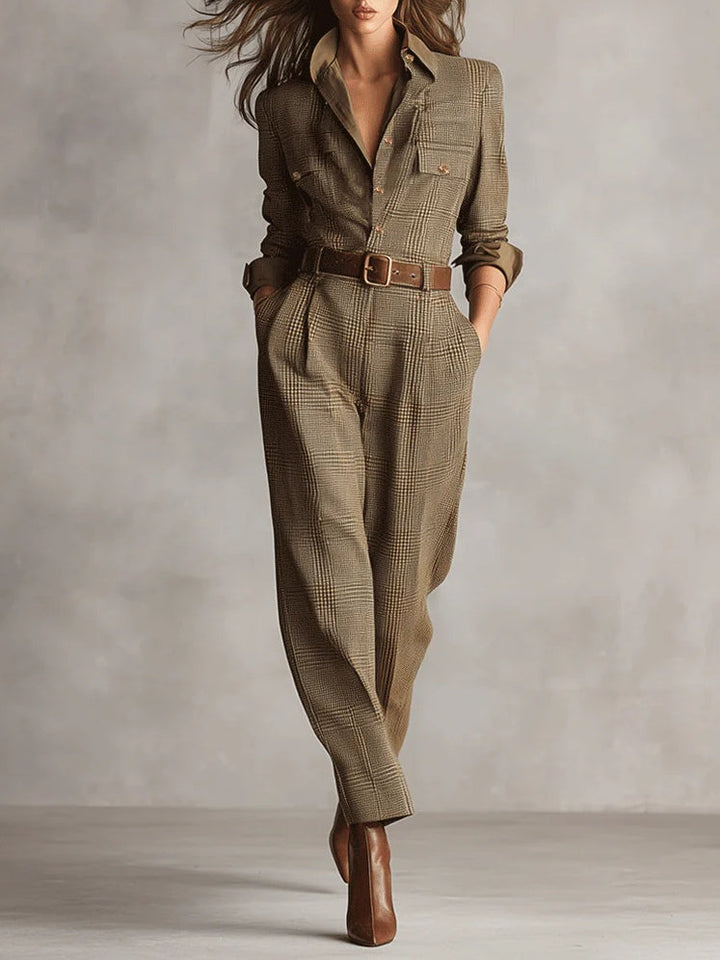 Mirabelle – combinaison femme avec tweed