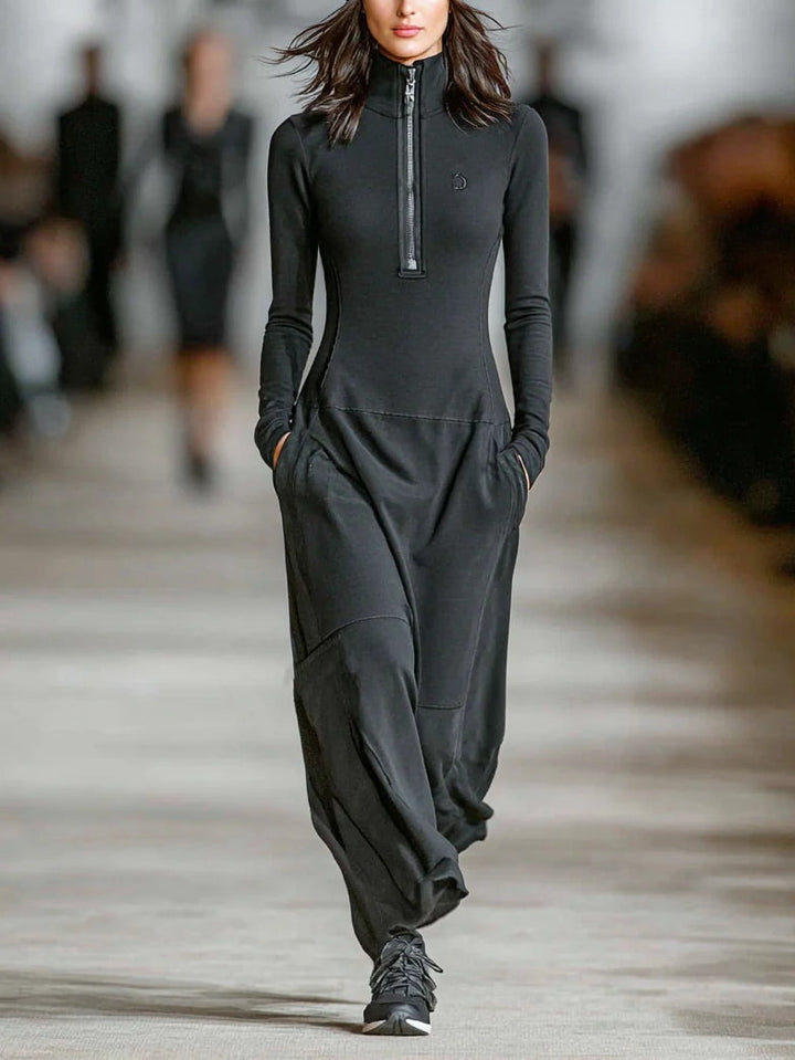 Galythia – Robe longue sportive à col roulé