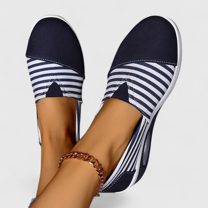 Marina | Baskets Slip-On Rayées