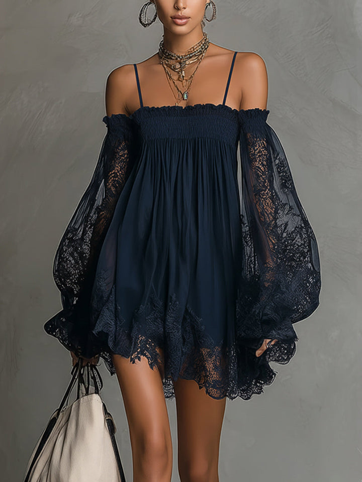Camille | Mini-robe bustier élégante avec dentelle