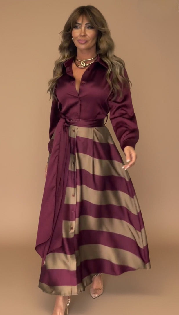 Mila™ | Robe longue rayée