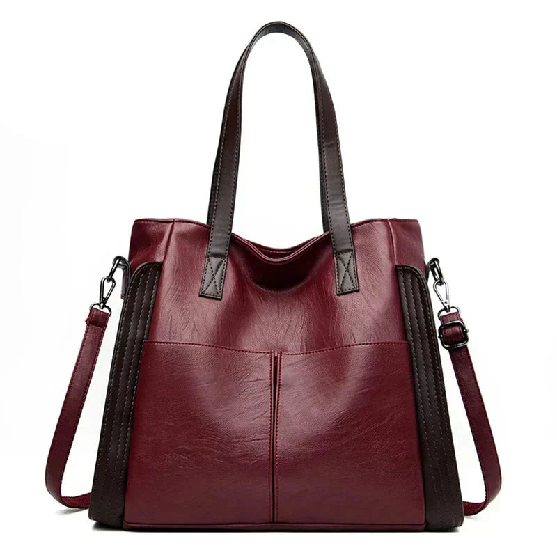Weronika - Sac à main en cuir Indigo Classic