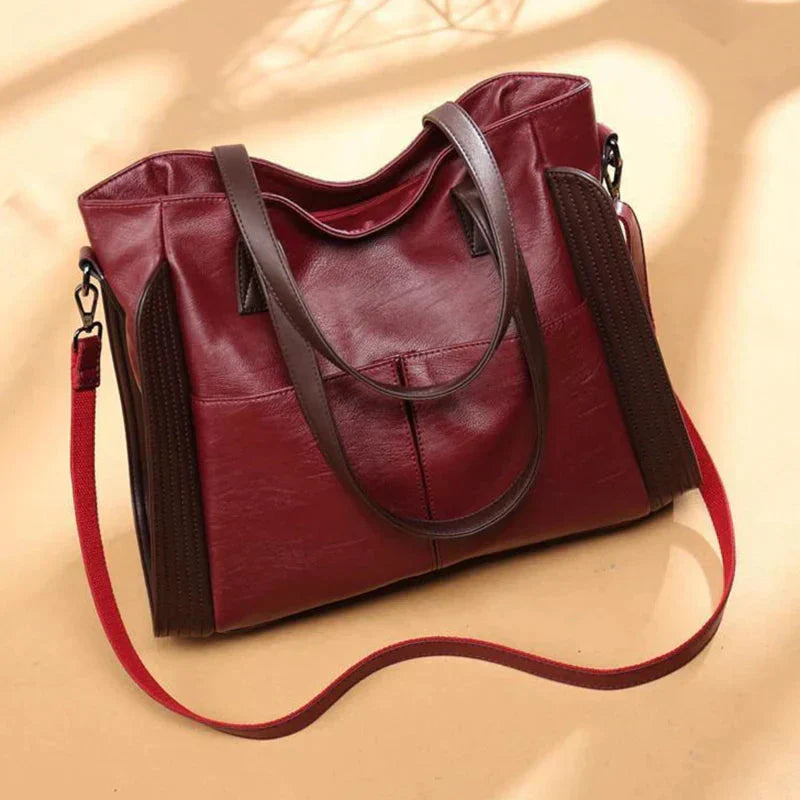 Weronika - Sac à main en cuir Indigo Classic