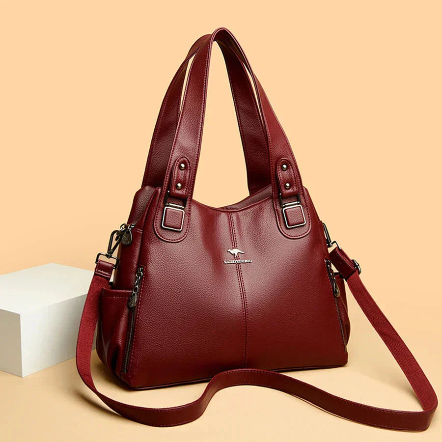 Monika - Sac bandoulière classique en cuir vintage