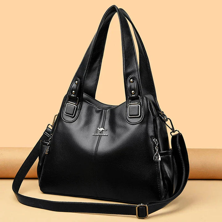 Monika - Sac bandoulière classique en cuir vintage