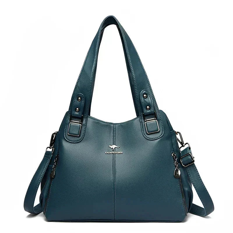 Monika - Sac bandoulière classique en cuir vintage