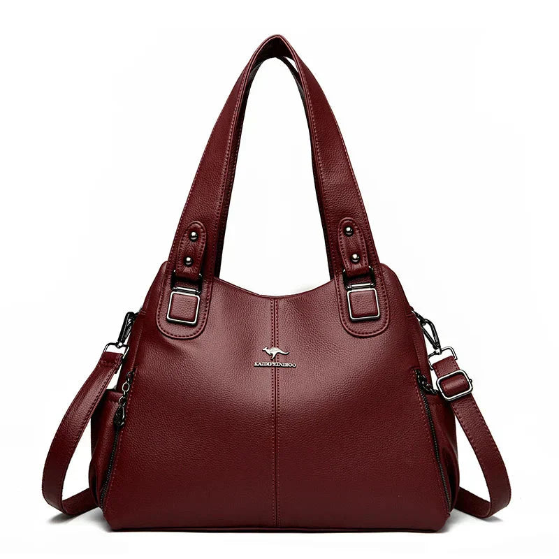 Monika - Sac bandoulière classique en cuir vintage