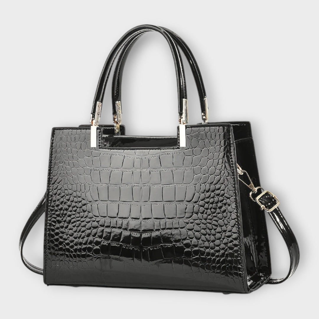 Ivalyne – Sac à main texture crocodile