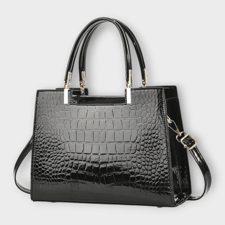 Ivalyne – Sac à main texture crocodile