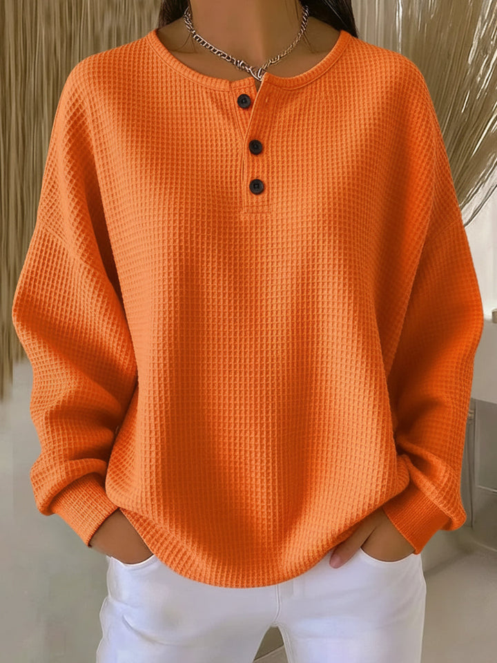 Kailani – Sweat gaufré au col élégant