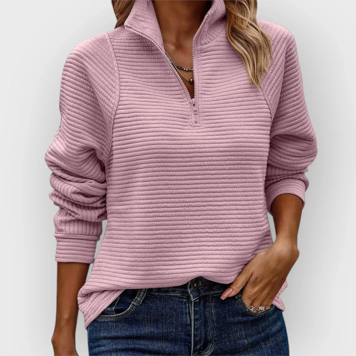 Beata – Sweat-shirt élégant avec fermeture éclair