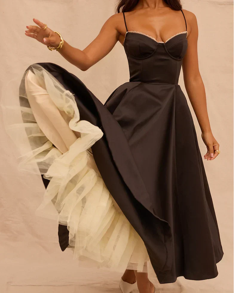 Arielle | Robe mi-longue luxueuse