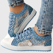 Céleste | Baskets Dentelle Transparente