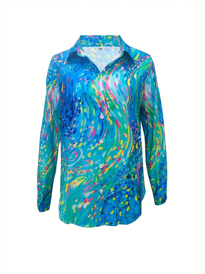 Zefiryna – Blouse aquarelle abstraite