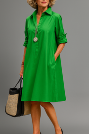 Maïwenn | Robe Midi Minimaliste