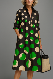 Bérénice | Robe Midi Graphique