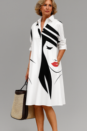 Bella | Robe Midi Artistique