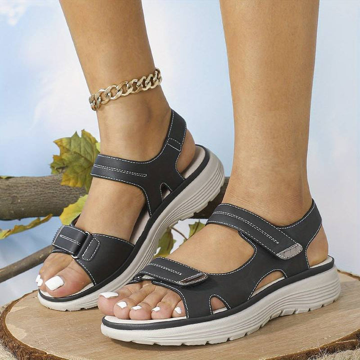 Salina – Sandales orthopédiques en cuir à bout large