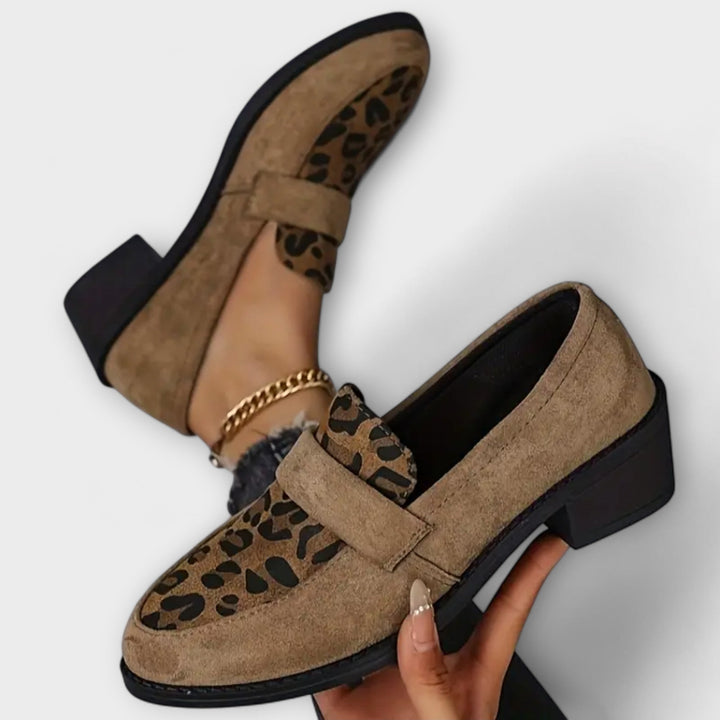 Joanna - Chaussures pour femmes élégantes à imprimé léopard