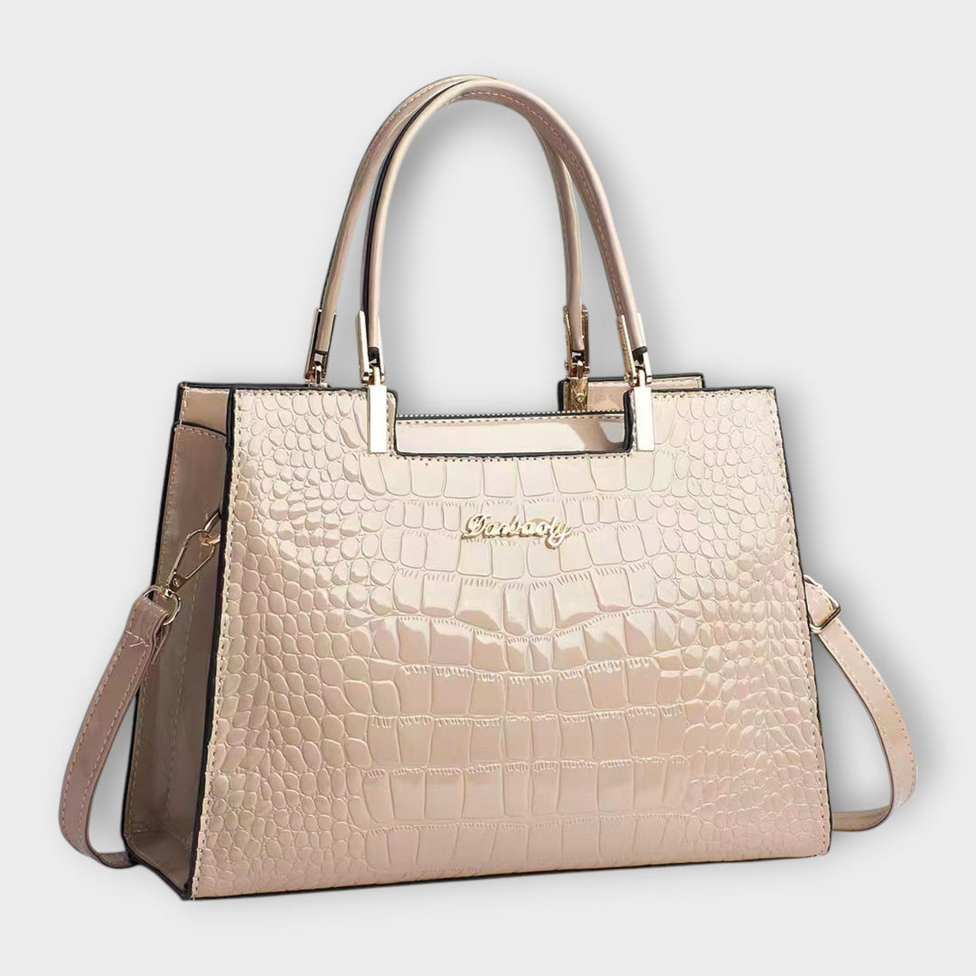 Ivalyne – Sac à main texture crocodile