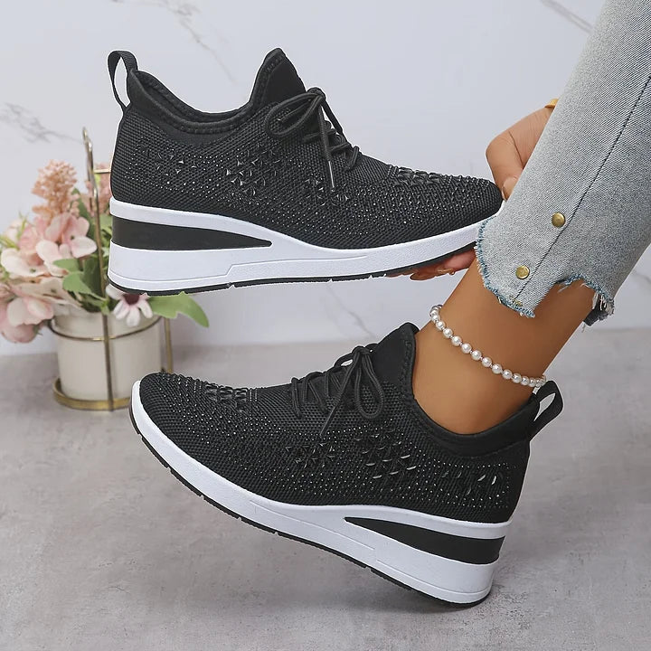 Zielka – Chaussures orthopédiques à la mode avec zircone cubique
