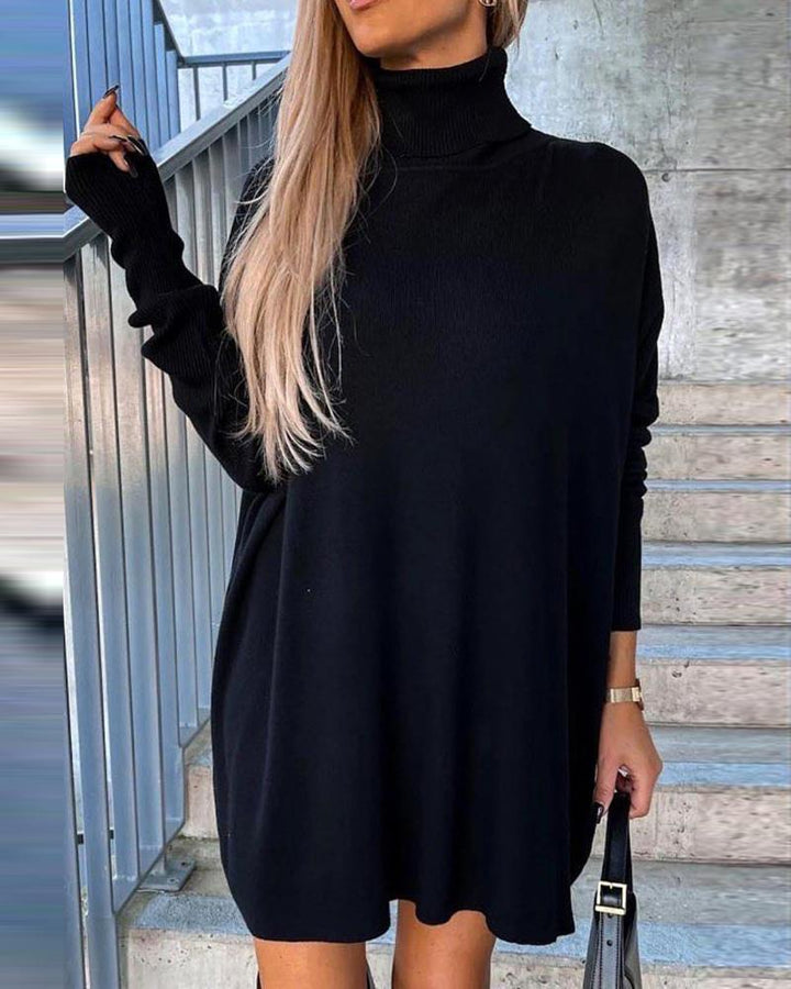 Mira - Robe avec un col roulé et un pull