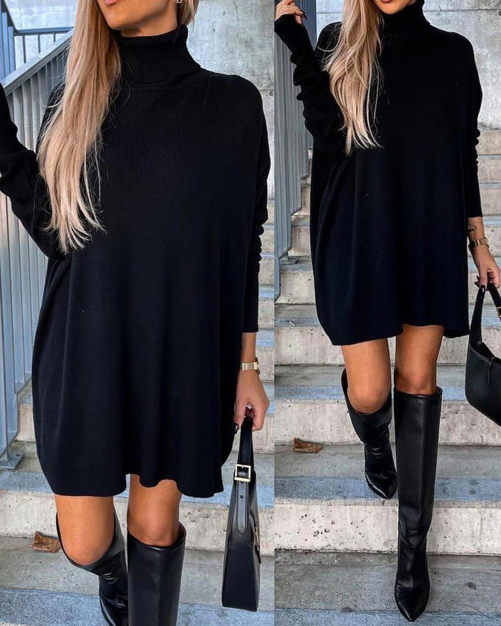 Mira - Robe avec un col roulé et un pull