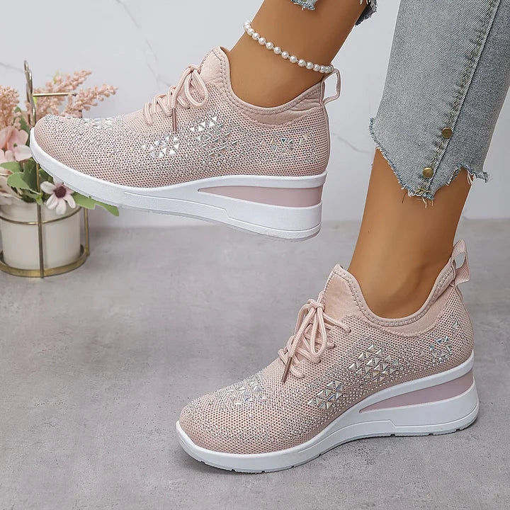Zielka – Chaussures orthopédiques à la mode avec zircone cubique